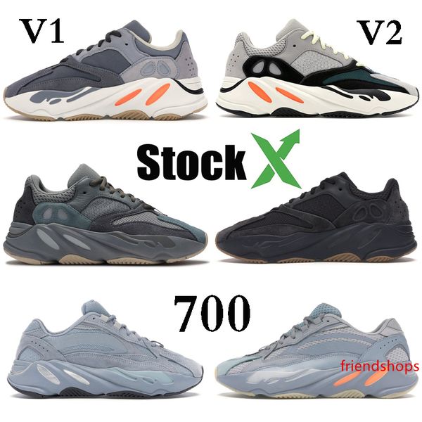

teal blue wave runner 700 kanye west мужская женская дизайнерская обувь магнит сплошной серый больничный синий статический лиловый инерция v
