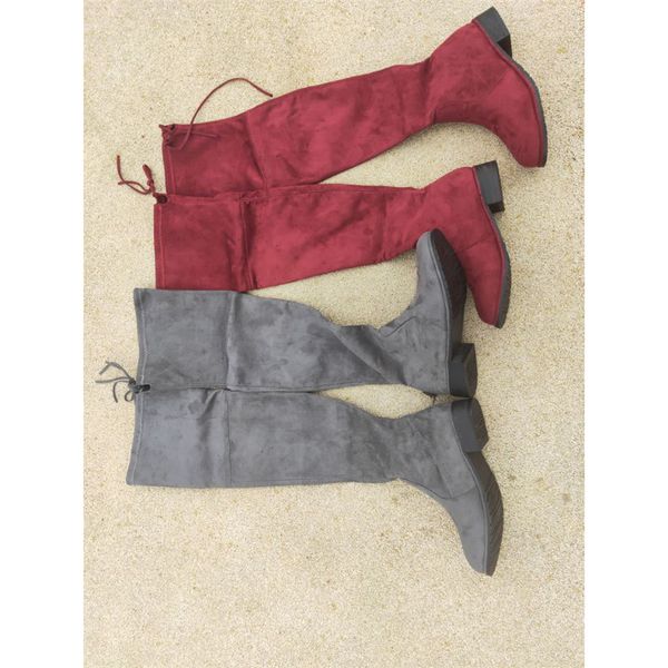 

heels long 2019 keep warm high overknee woman boots, Black