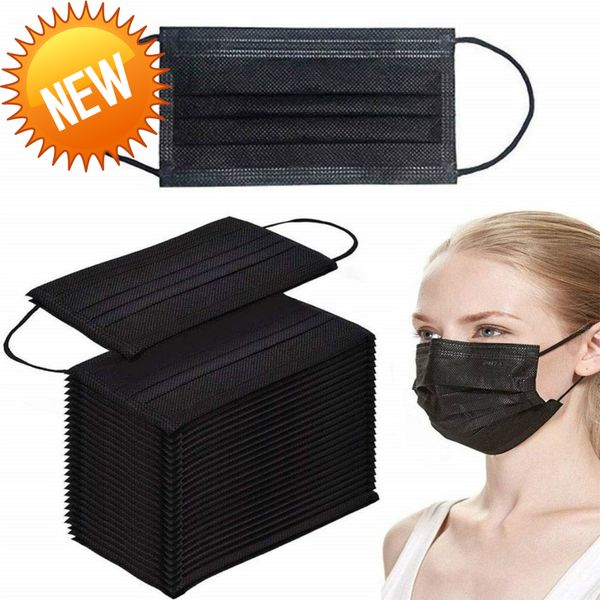 

Акции HLZS! Оптом в слой Nonwove 3 слоя фильтрующей поверхности пыль BFE95 Мелтблаун рот маски одноразовые Маска черный синий