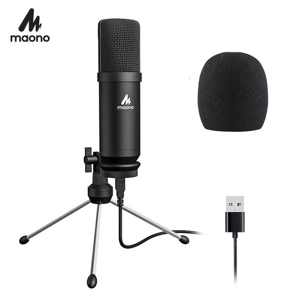 

MAONO USB Микрофон Podcast конденсаторный микрофон 192kHz / 24bit профессиональный микрофон с