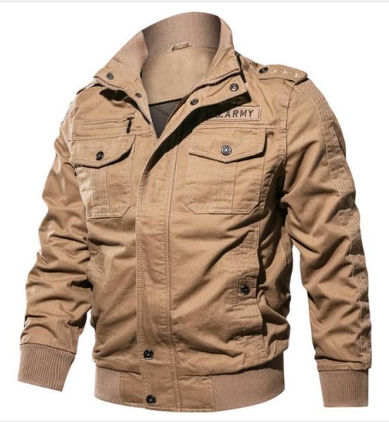 

men's coat air force one mens luxury army coat designer men's outwear autumn 3 colors jacket brand outerwear plus size m-6xl 003, Black;brown