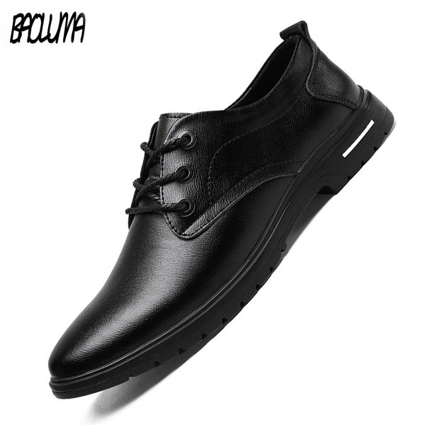

genuine leather men casual shoes men loafers moccasins breathable black brown driving shoes formal soft