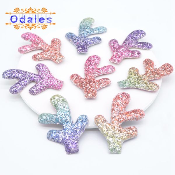 

8pcs double side christmas antlers headbands snowflake head buckle kid xmas tree headwear new year party decoration supply