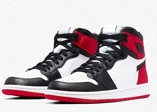 

2019 new 1 satin wmns black toe basketball shoes for womens mens,trainers sports sneakers designer zapatos des chaussures