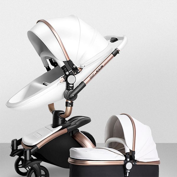 

aulon high landscape baby stroller 2 in 1 eggshell baby carriage split style luxury mom stroller trolley