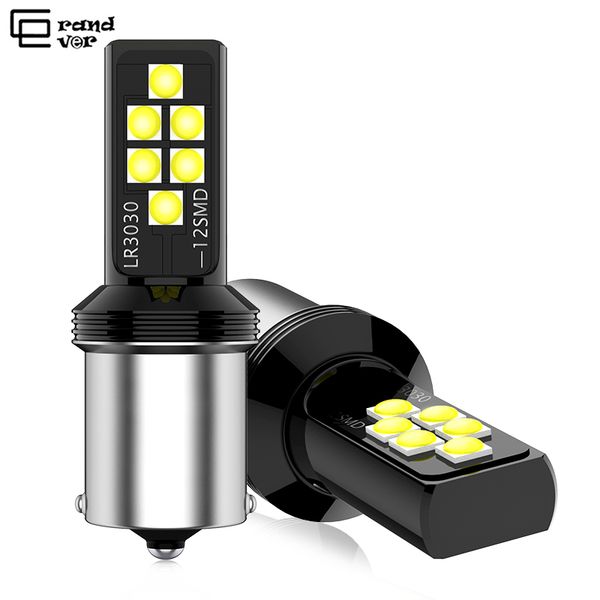 

2pcs 1156 p21w led ba15s bau15s py21w bulb 12smd 3030 t20 7440 w21w 7443 1157 bay15d lamp for auto brake lights white red amber