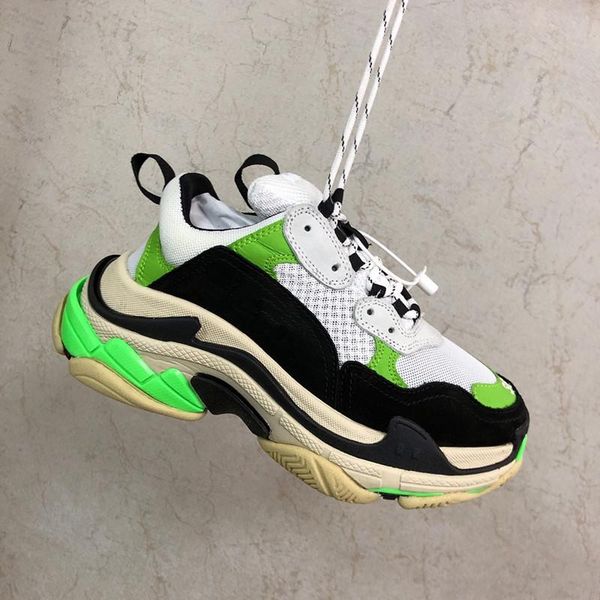 

2020 triple s fashion paris dad luxury designer shoes tripler casual platform mens women sneakers trainers, Black;red