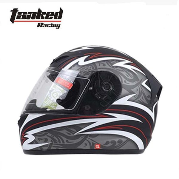 

german tanked racing full face motorcycle helmet t112 motorbike vehicle safety helmets made of abs with scarf