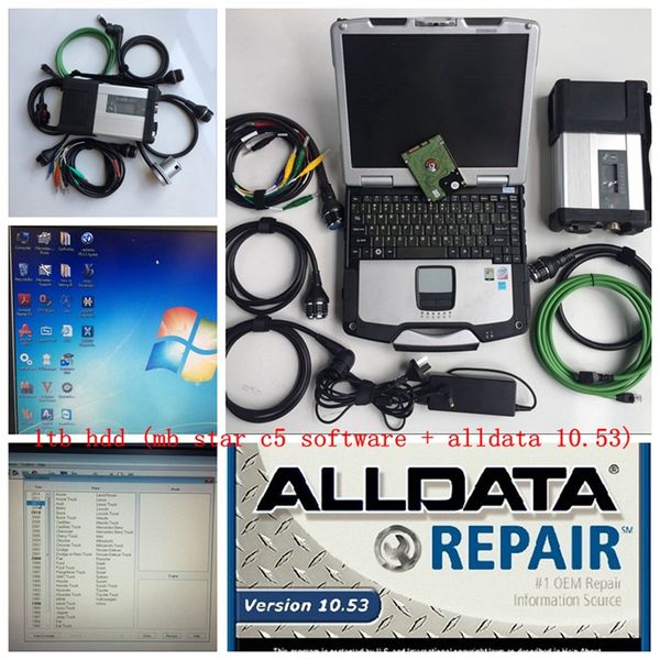 

mb star c5 2019 latest soft-ware x-entry/v ediamo/d ts alldata ver10.53 cf-30 lapdhl free