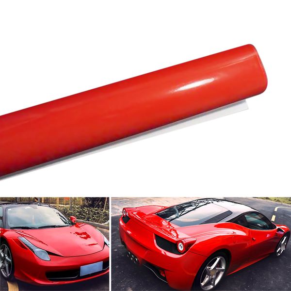 Stretchable Glossy Vinyl Film Protective Car Vinyl Wrap Stickers With Air Release Car Styling Accessories Auto Interior Accessories Auto Part From