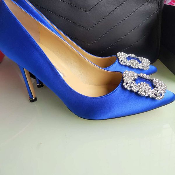 

europclassic high heeled sandals coarse letters heel leather luxuryr suede woman shoes water drill decorati dress shoes shoes size34-41, Black