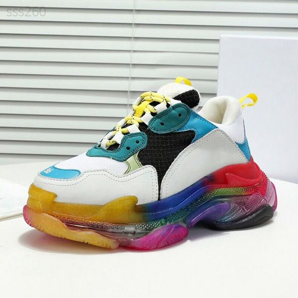 

2020 mens shoe high grade leisure comfortable shoes generous shoes women's combination outsole crystal bottom casual shoes 35-45, Black