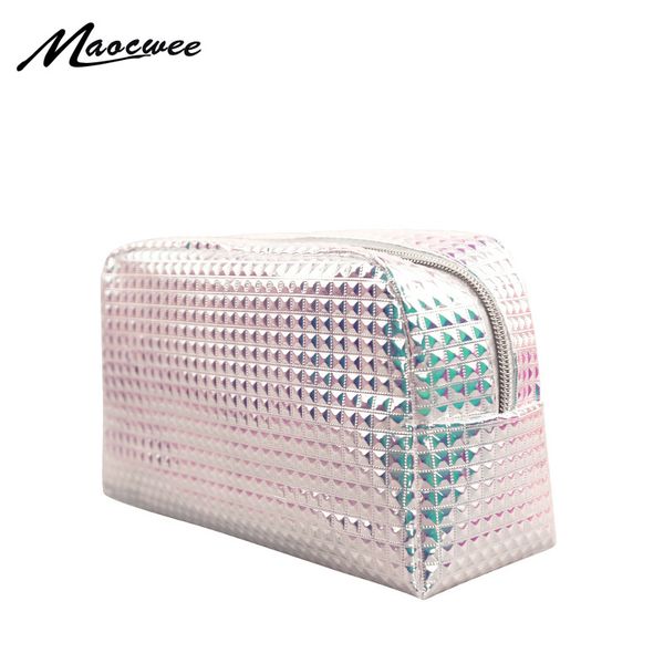 

women harajuku holographic cosmetic bags organizer makeup bag female travel toiletry bag large capacity storage beauty