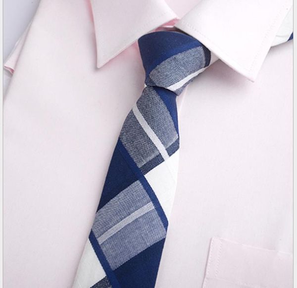 

2019 fashion trend men's cotton ties business leisure arrow-shaped cotton ties, Blue;purple
