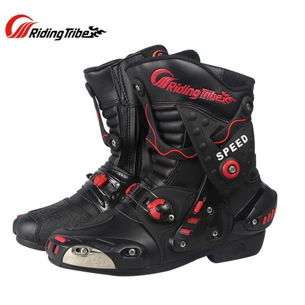 

2016 new riding tribe speed motorcycle boots microfiber leather motorbike racing boots motocross shoes