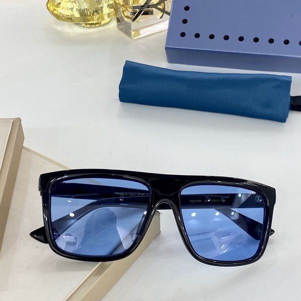 

new fashion design sunglasses 0748 square frame simple popular style uv400 protection wholesale eyewear with original box, White;black