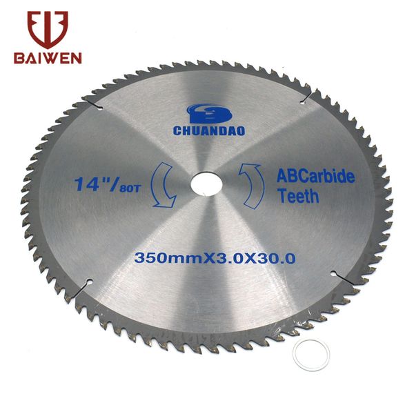 

14 inch circular saw blade carbide alloy cutting disc woodworking for aluminum and non ferrous metal wood 60/80t/100t/120t