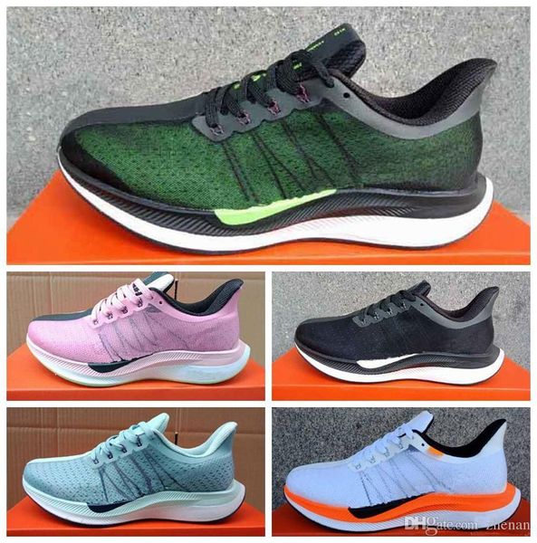 

2019 Zoom Fly Racer Shoes For Women Men High Quality Breathable Lightweight Fashion marathon shoes wholesale blue pink white new designer