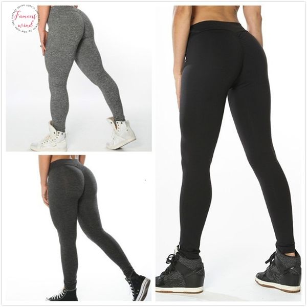 

leggings women polyester high waist push up elastic casual workout fitness pants bodybuilding legging clothing, Black;white
