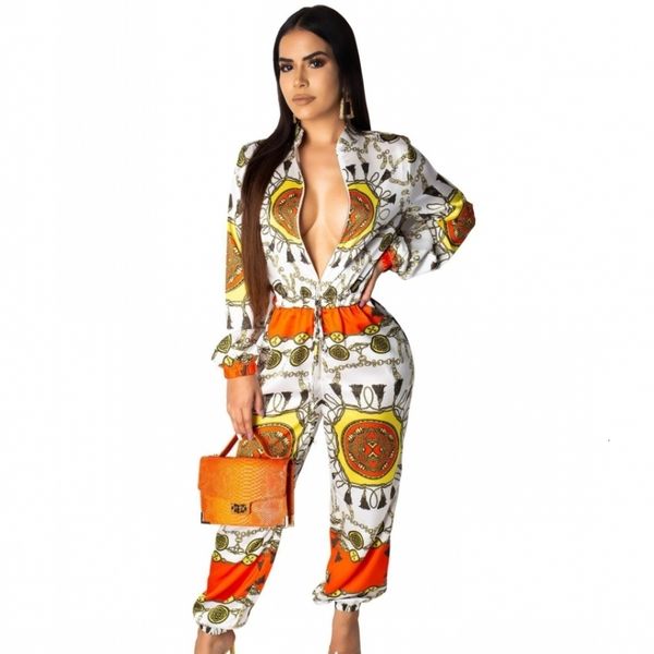 

2019 women long jumpsuit ladies long sleeve rompers female casual plus size african print overall playsuit with pocket, Black;white