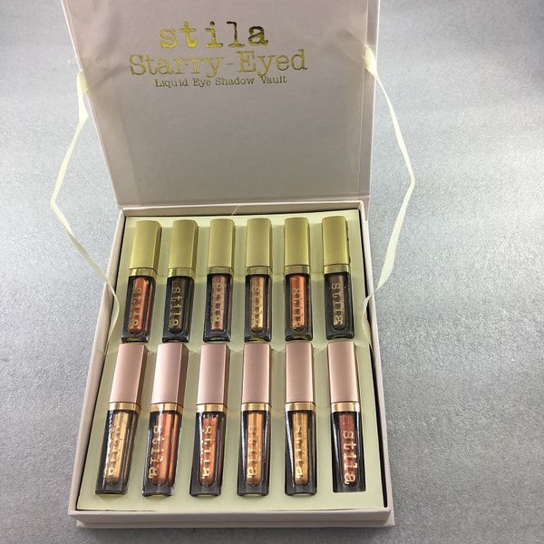 

тень Stila Eye Для Elegance Set мечтательный Liquid Eye Vault Путешествия Макияж Glow Набор глаз Косметика для девочек 12шт / набор