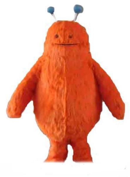 

2018 factory direct sale custom orange mascot costume size ship, Red;yellow