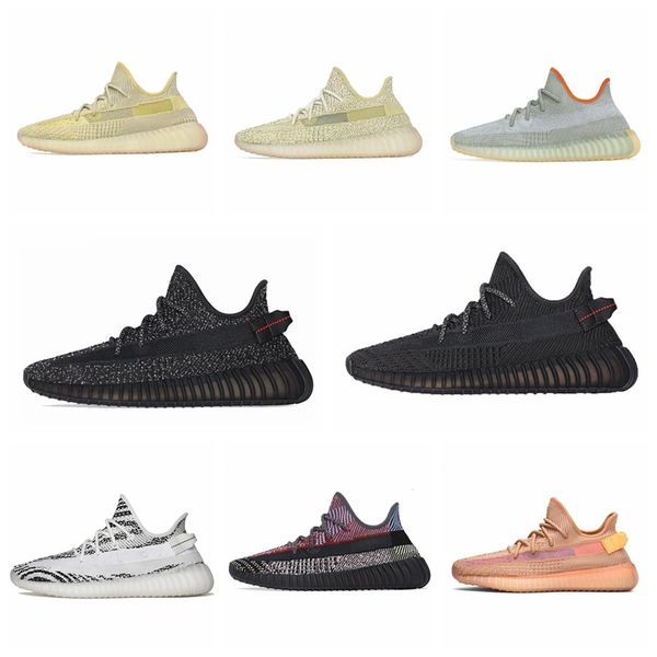 

d04 2020 earth yeshaya cinder desert sage reflective kanye west mens running shoes yecheil yeehu marsh black angel sneaker size 36-48