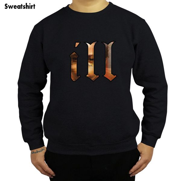 

new arrived ill nas illmatic cotton o-neck sweatshirt ether god's son the world is yours stillmatic fashion hoodies sbz4441, Black