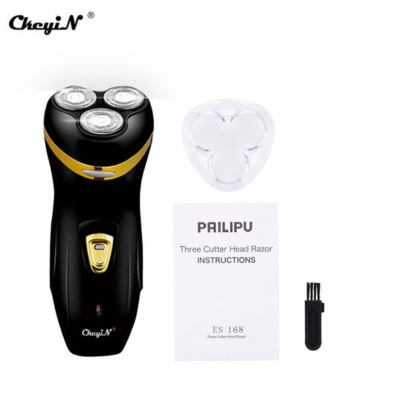 

ckeyin brand 110-240v 3d rechargeable shaver male razor beard hair clipper independent floating blades pop-up sideburns trimer