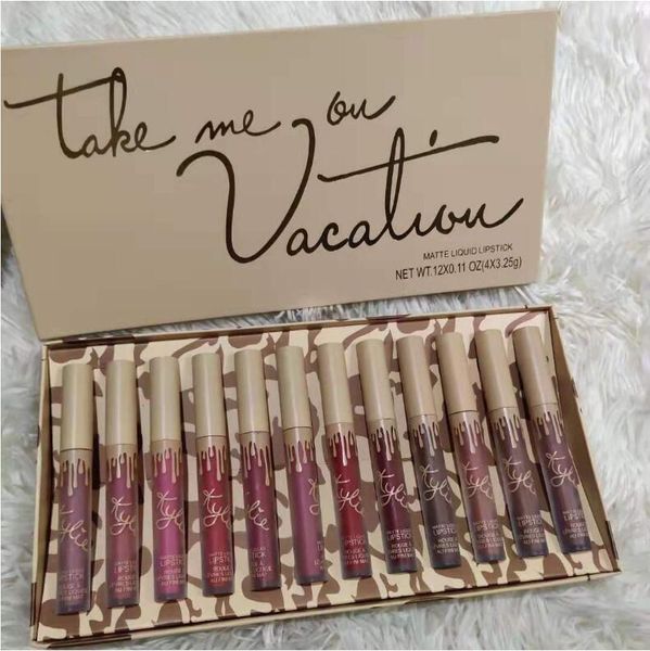 

brand take me on vacation 12pcs matte liquid lipstick fast ship