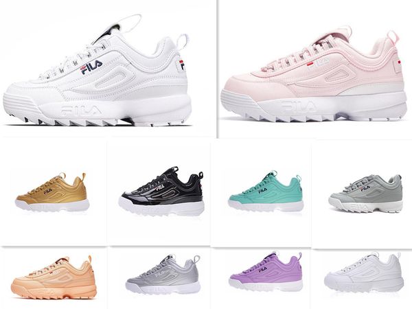 

2019 disruptors ii 2 triple white black grey pink women men special section sports sneaker increased casual running shoes eur 36-44