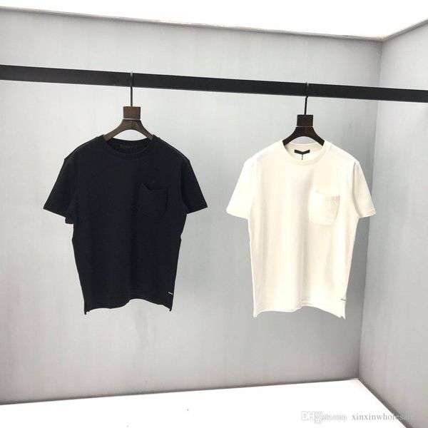 

ins 2020 spring and summer french neutral fashion clothing bottoming shirt cotton casual cotton comfortable t-shirt, White;black