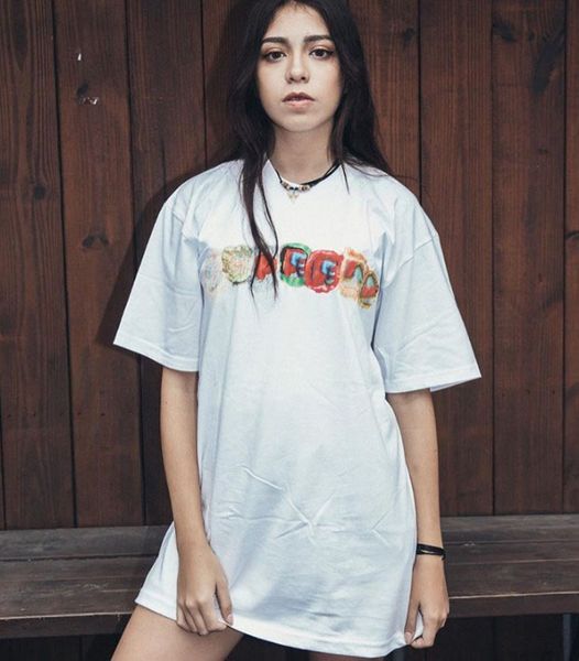 

дизайнер женщина мужчины радуги letters футболка женская брендовая одежда марка футболка летняя мода библия для печати tee повседневных женщ, White