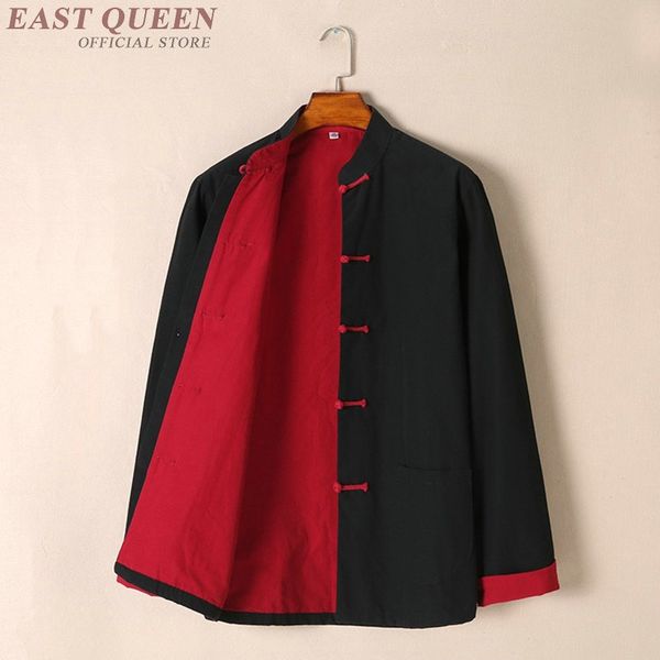 

traditional chinese clothing for men male chinese winter bomber jacket for men wushu outfit winter coat kk2103, Red