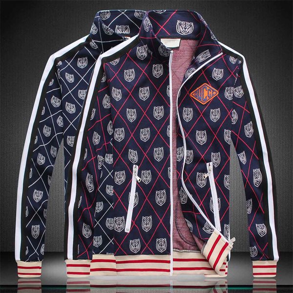 

style spring men's hoodie set new trend stripe print sport spring cotton casual sport two-piece sweater size -3xl, Gray
