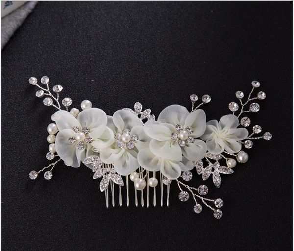 

bridal tiara hair comb alloy bridal rhinestone hair comb wedding jewelry wedding accessories, Silver