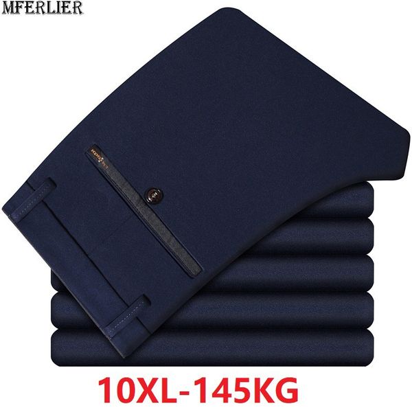 

large size big 48 50 52 men suit pants straight trousers antumn formal suit pants business classic simple solid color 45, White;black