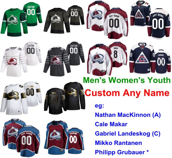 

s-6xl 2020 all-star game colorado avalanche hockey jerseys philipp grubauer jersey bellemare andre burakovsky matt calvert custom stitched, Black;red