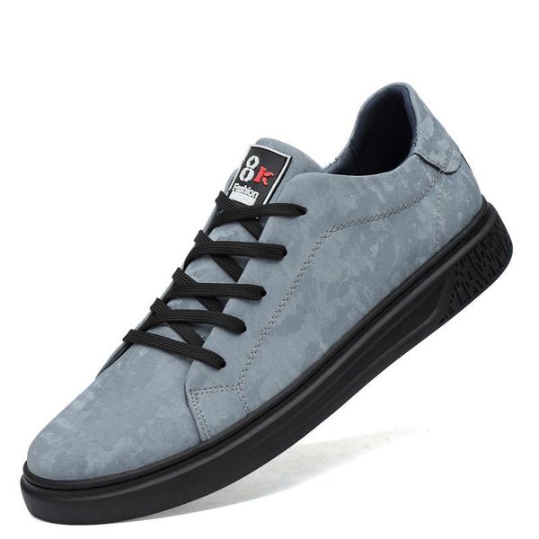 

original leather sneakers for men flat walking shoes men designer casual sneakers rubber bottom casual footwearl14, Black