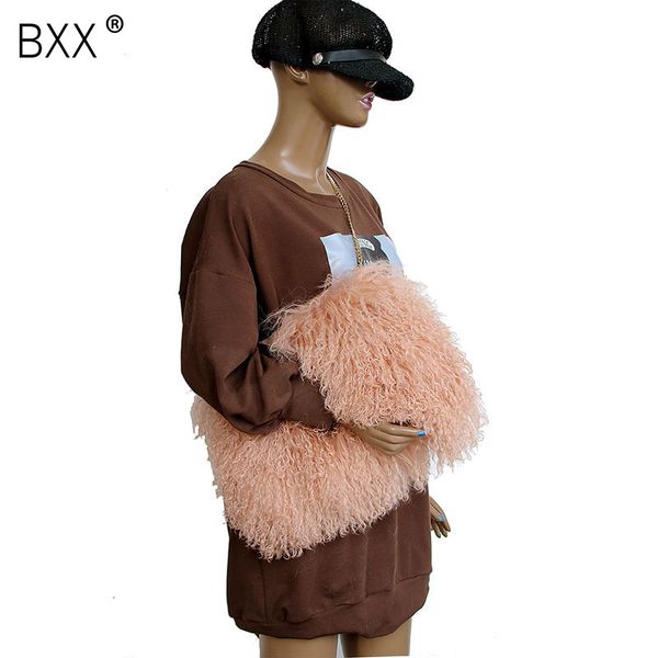 

bxx] мех сумки на ремне для женщин 2019 зима теплая crossbody messenger конверт сумка женский путешествия сплошной цвет сумки a226