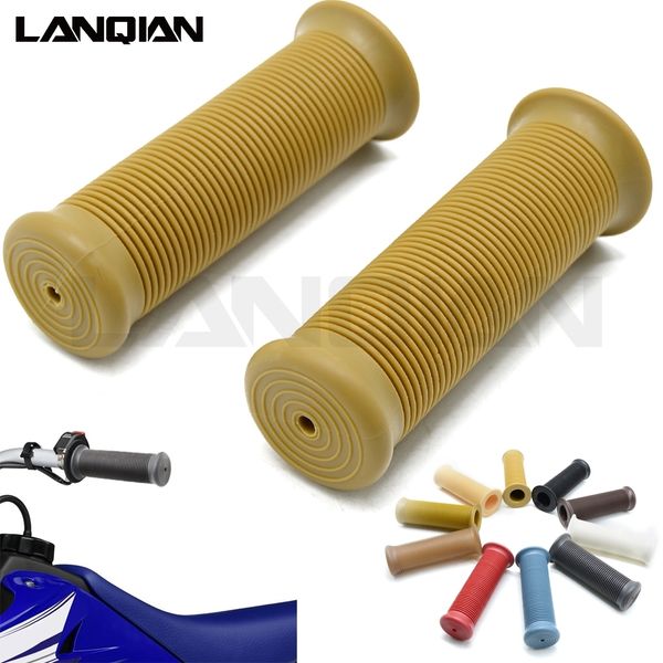 

1 pair of rubber non-slip vintage rubber handles motorcycle handlebar grip lever end motocicleta accessories universal new