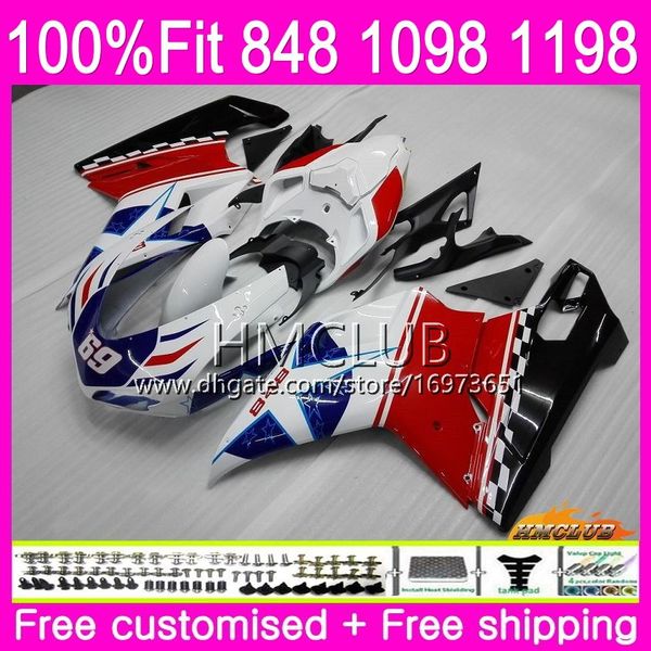 

injection for ducati 848r 1098r 848 1098 1198 07 08 09 10 11 12 31hm.21 white black 1098s 848s 1198s 2007 2008 2009 2010 2011 2012 fairing