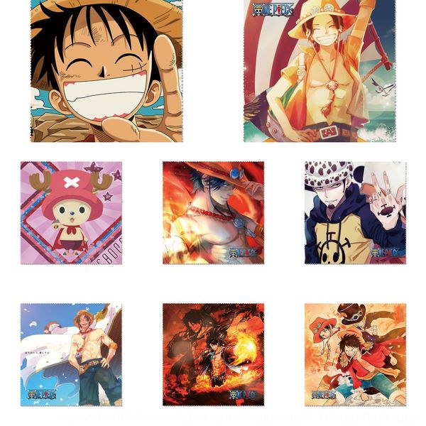 

star anime one cloth glasses glasses cloth piece peripheral sea king lu fei qiao ba suolong female emperor animation peripheral gift, Blue