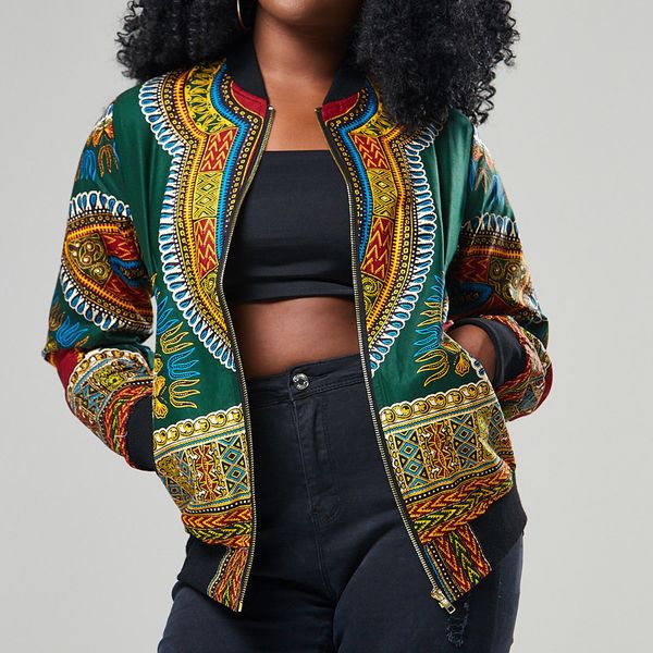 

jaqueta feminina oversized jacket women's windbreaker oversize jacket bohemian print long sleeve coat zipper short overcoat new, Black;brown