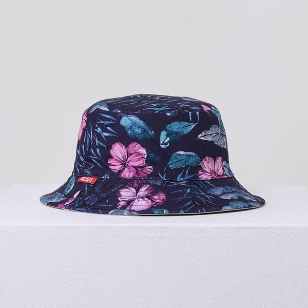 

korean version of the japanese double-sided wear women's 3d printed fisherman hat, flat-ed hat with matching basin hat fashion hat