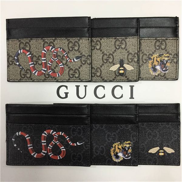 

дизайнер держатель карты кошелек мужские женские роскошные карты держатель сумки кожаные держатели карт черные кошельки маленькие кошельки д, Brown;gray