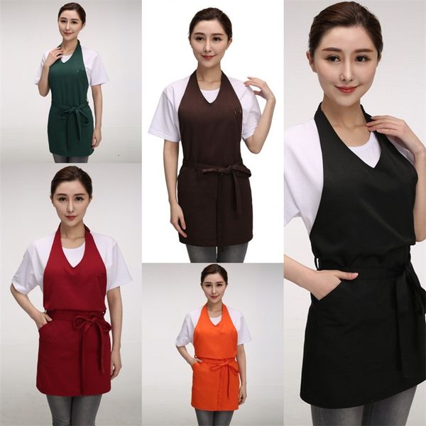 

женский комбинезон фартук фруктовая лавка официант без рукавов передник интернет-кафе портативный мода save-all горячий продавать с различны