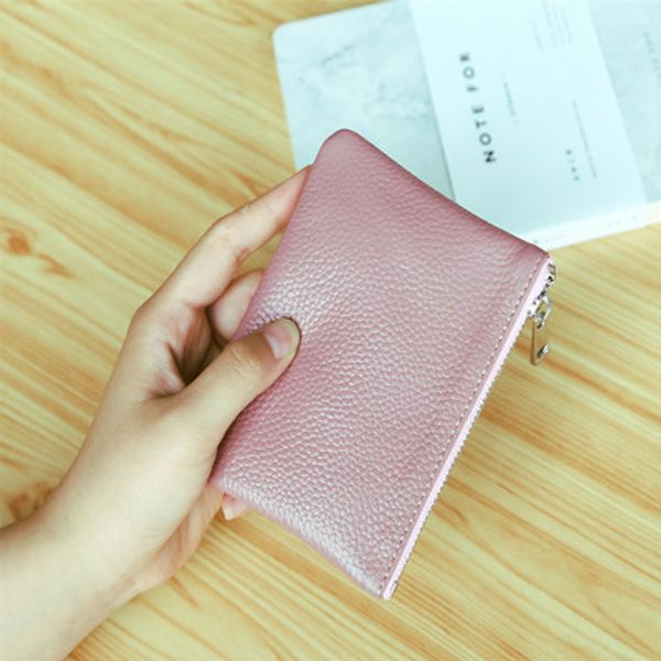 

New arrived women and men zipper wallet male leather luxury wallet ca ual hort de igner card holder pocket fa hion pur e wallet bag