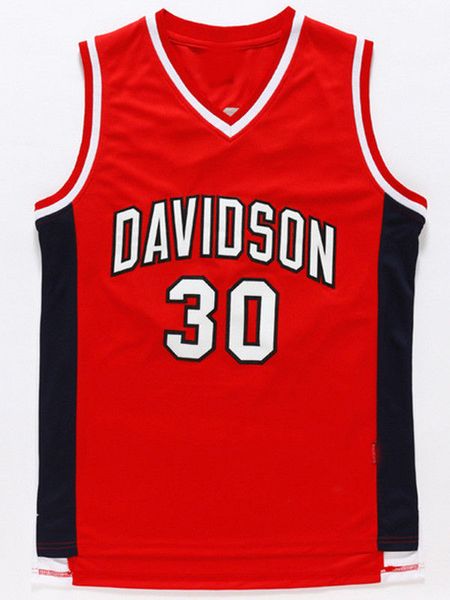 STEPHEN CURRY DAVIDSON COLLEGE WILDCAT JERSEY BLACK  SEWN  NEW   ANY SIZE