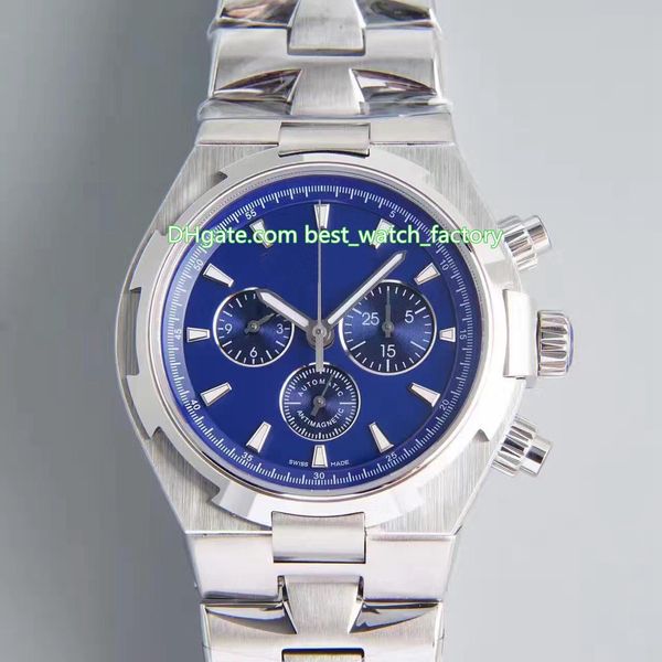 

3 style watch fashion 42mm overseas chronograph series 5500v/110a-b148 swiss eta 7750 movement automatic mechanical mens watches, Slivery;brown